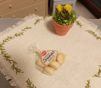 Nukkekoti Miniatyyrit sämpyläpussi 1:12