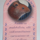 KULKEMATON TERHI KASTEHELMI KUUKIVELLÄ KARTO MARKKA-AJALTA - pikkukuva 1