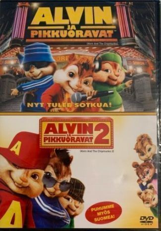 Alvin Ja Pikkuoravat 1 ja 2 "Tupla Dvd"