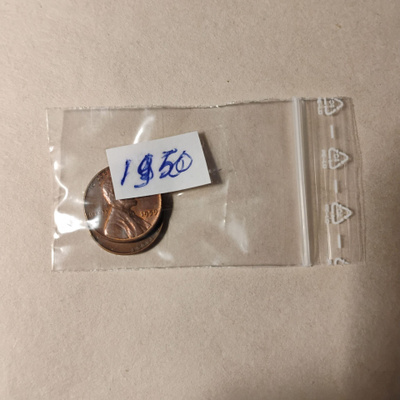 USA. Kaksi kpl one cent