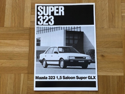 Esite Mazda 323 1,5 Saloon Super GLX vuodelta 1987