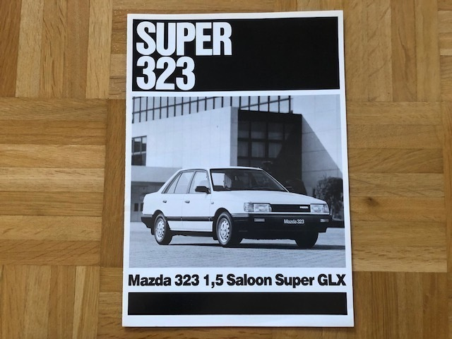 Esite Mazda 323 1,5 Saloon Super GLX vuodelta 1987