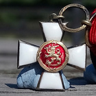 Hopeinen. Suomen Leijonan Ritarimerkki. MINI - pikkukuva 2