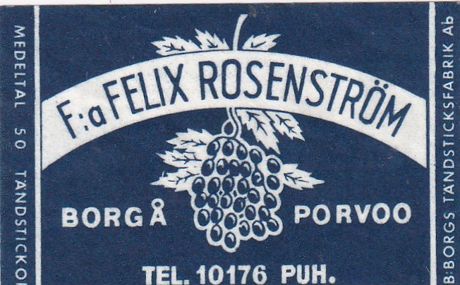 Borgå - Porvoo, F:a Felix Rosenström   b535