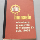 ARBE hinnasto v-57 Jyväskylä Ahrenberg - pikkukuva 1