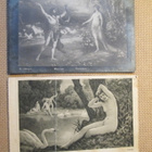neljä vintage taidekorttia - 1900-luku alku - pikkukuva 3