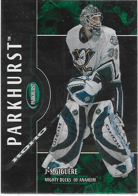 2002-03 Parkhurst #172 J-S Giguere Anaheim Mighty Ducks MV