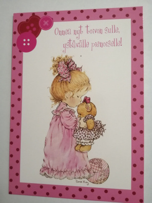 Onnea nyt toivotan sulle..........