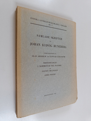 Sixten Belfrage : Samlade skrifter av Johan Ludvig Runebe...