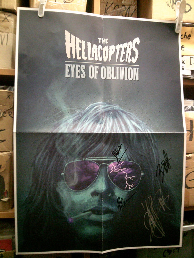 HELLACOPTERS EYES OF OBLIVION POSTERI NELJÄLLÄ NIMMARILLA