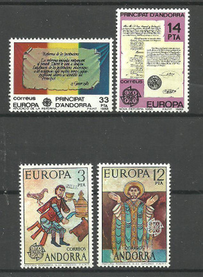 ANDORRA (Esp) EUROPA CEPT -merkkejä 2 sarjaa **