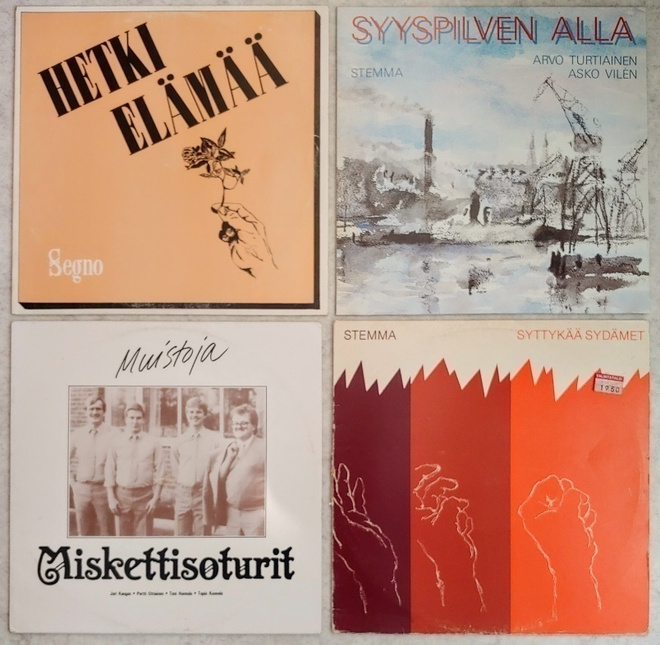 4 STM / STEMMA -LP:tä 1981–88; Suomen Työväen Musiikkiliitto