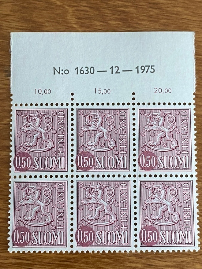 LEIJONAMALLI 1963 0,50MK NUMERO KUUSILO**
