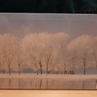 Kaunis valotaulu talvimetsä panoraama - pikkukuva 2