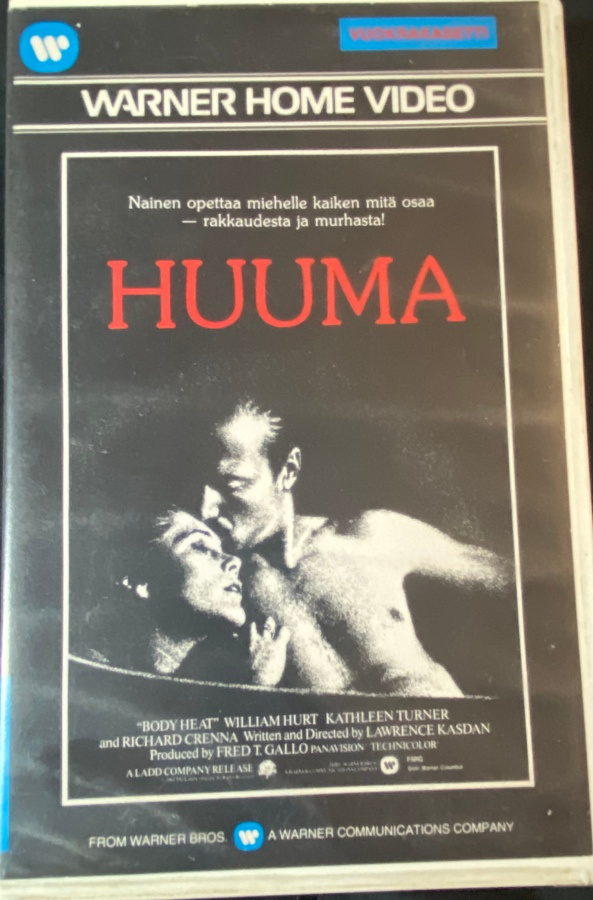 Huuma (Body Heat, 1982) VHS neonoir