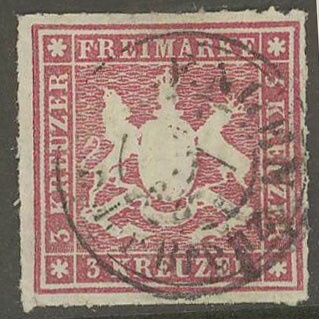 Wyrtemberg Mi 26c o