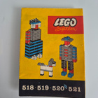 Harvinainen Vintage LEGO 222 tyhjä laatikko + ohjeet 518-521 - pikkukuva 3