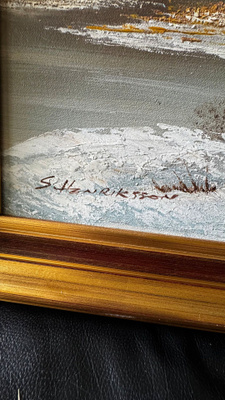 S. Henrikssonin signeerattu oöjyvärimaalaus