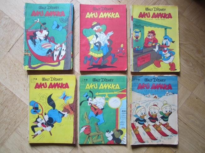 1973 VUODEN AKU ANKKA LEHTI 2€/KPL
