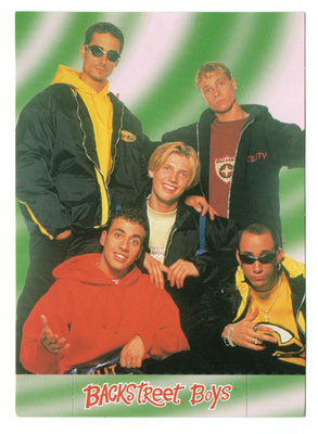 BACKSTREET BOYS Purkkakuvien keräilykortti 18/18 1998