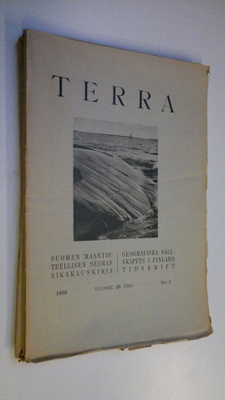 Terra 1933 n:o 1-4 : Suomen maantieteellisen seuran aikak...