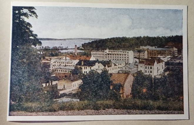 Lahti, näkymä kaupunkiin, vanha väripk, ei p.