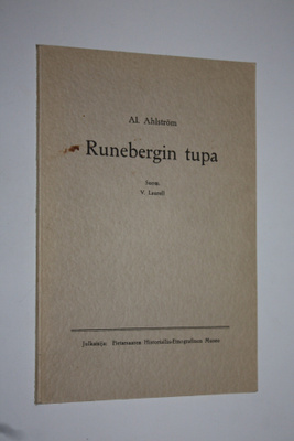 Alarik Ahlström : Runebergin tupa