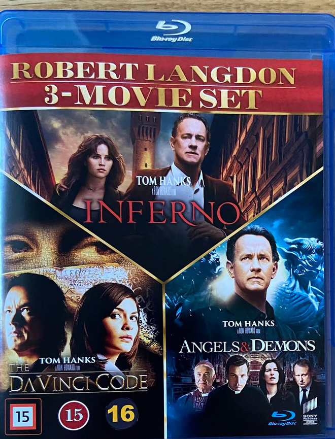 Robert Langdon film series blu-ray