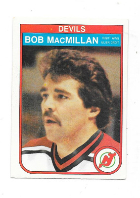 1982-83 OPC #143 Bob MacMillan New Jersey Devils