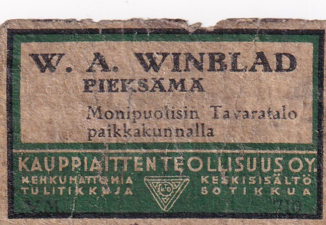 Pieksämä, W. A. Winblad  s22