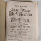Johan Jusleen : Samling Af Kongl. Maj:ts Bref (1800) hwil... - pikkukuva 3