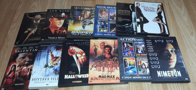 Dvd leffoja 12kpl (naarmuisia)
