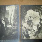 kaksi vintage taidekorttia - 1900-luku alku - pikkukuva 1