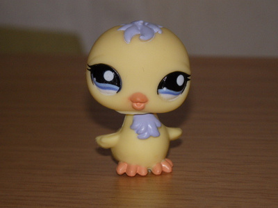 LITTLEST PET SHOP kelta-lila TIPU, LINTU #2002