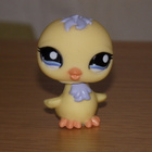 LITTLEST PET SHOP kelta-lila TIPU, LINTU #2002 - pikkukuva 1