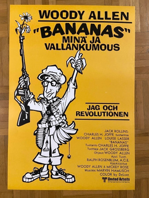Vanha elokuvajuliste: Bananas - minä ja vallankumous