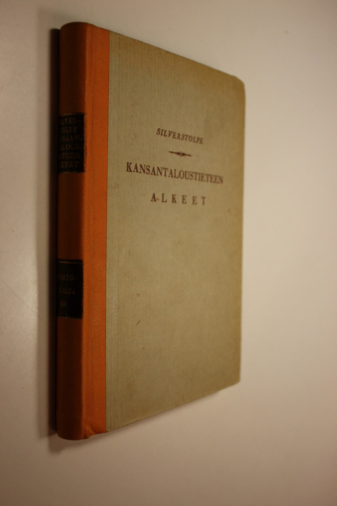G. Westin Silverstolpe : Kansantaloustieteen alkeet