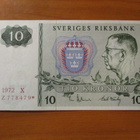 SWEDEN 10 KR 1972 TÄHTI KL9 - pikkukuva 1