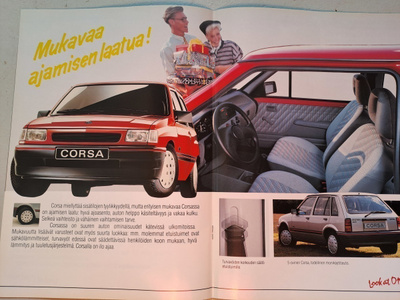 Opel Corsa -esite, 1991