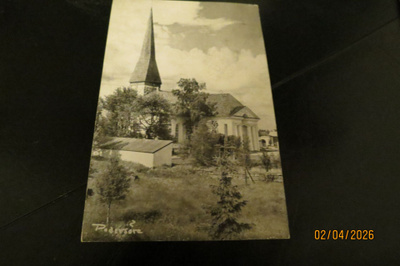 PEDERSÖRE KYRKA 1951 KULKENUT POSTIKORTTI