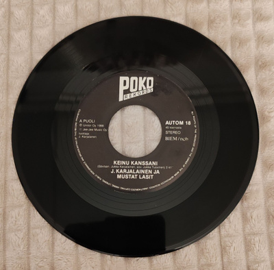 J. Karjalainen Ja Mustat Lasit Keinu Kanssani 7"Single