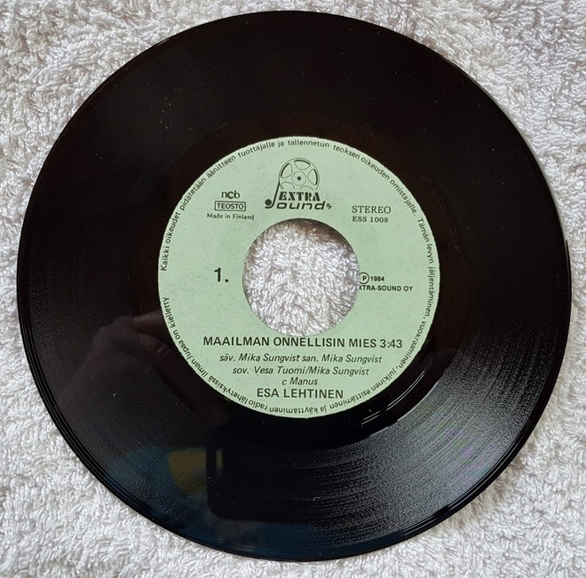 ESA LEHTINEN - MAAILMAN ONNELLISIN MIES - SINGLE 1984