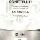 2015-16 Cardset KAI KANTOLA ESPOO BLUES Patch - pikkukuva 2