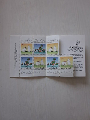 Muumi postimerkit vuodelta 93, 7 kpl