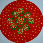 Retro 70-luvun kukallinen pöytäliina - pyöreä, halk. 150 cm - pikkukuva 4