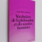 Louis-Marie Morfaux : Vocabulaire de la philosophie et de... - pikkukuva 1