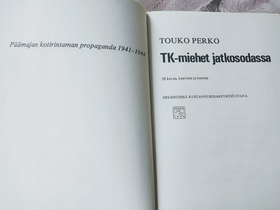 TK-miehet jatkosodassa - Touko Perko 1.p (sid.)