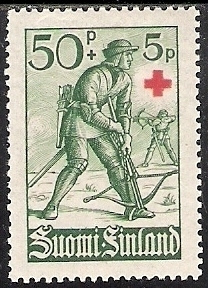 1940 Punainen Risti  Jalkajousimies  50 + 5 p **  LaPe 222