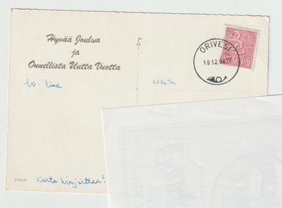 Postileima : ORIVESI 18 12 69