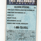 Keräilykuva Thee Dollhouses of America n:o ALLISON STEVENS - pikkukuva 2